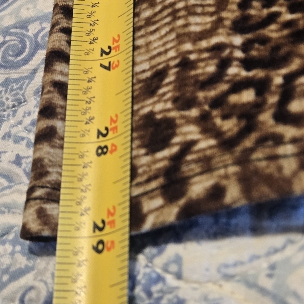 Robert Louis Leopard Print Wide Leg Palazzo Flowy Pants Stretch Waist Women's XL - Picture 9 of 9